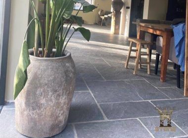 Castle Stone Chateau Gris Brun Antique Groot Wildverband tegels zitkamer